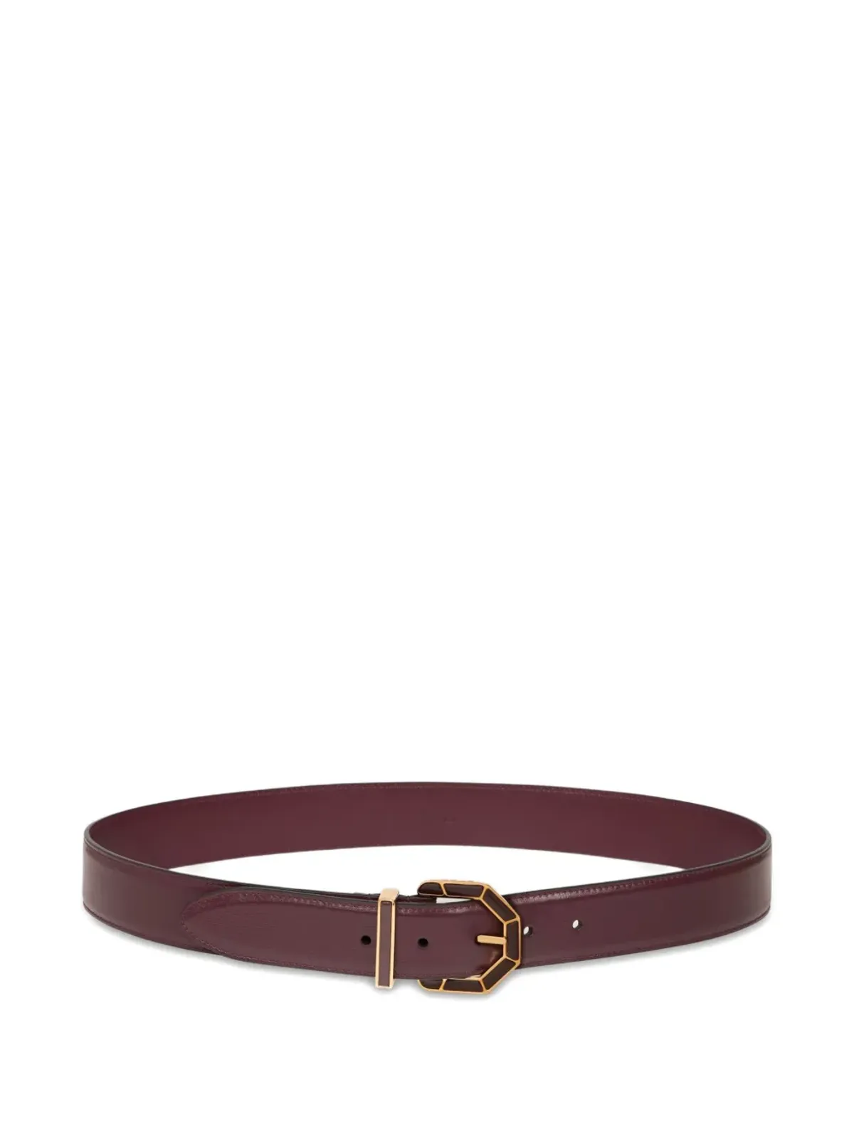 ETRO ジオメトリックバックル レザーベルト - 画像1