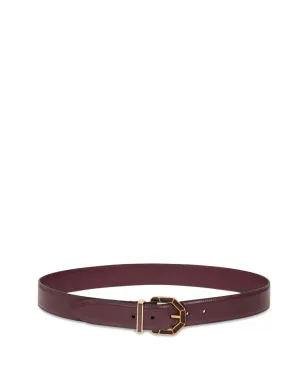 ETRO ジオメトリックバックル レザーベルト - サムネイル1