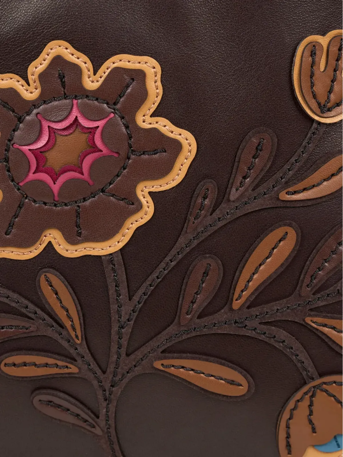 ETRO カリスペラ刺繍バケットバッグ ブラウン - 画像3