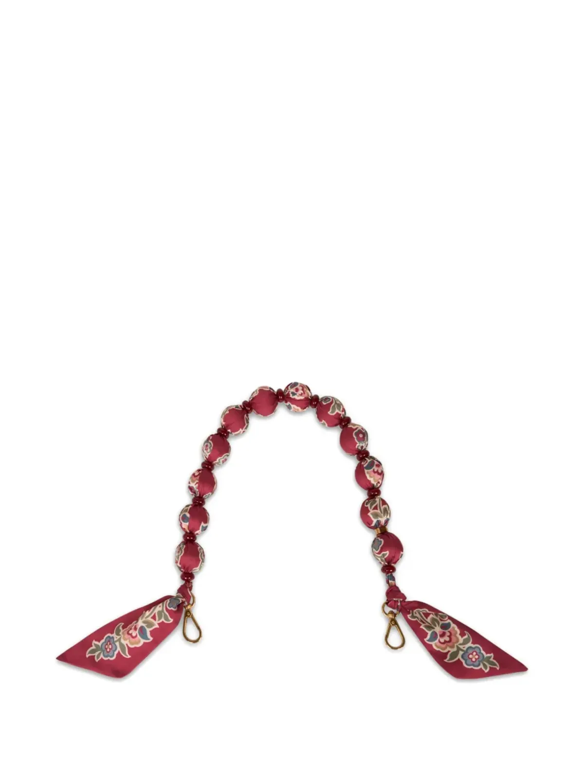 ETRO ファブリック・スフィア ビーズ装飾バッグストラップ - 画像1
