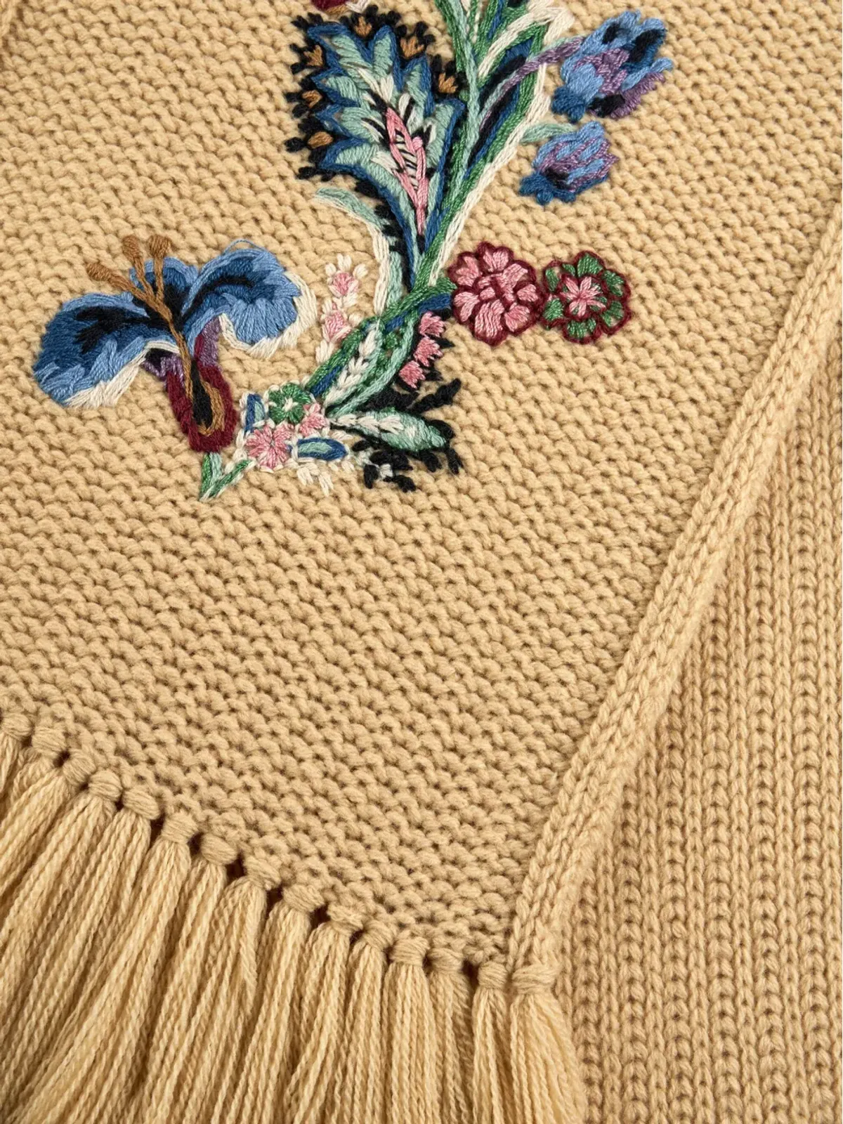 ETRO ペイズリー刺繍フリンジスカーフ - 画像2