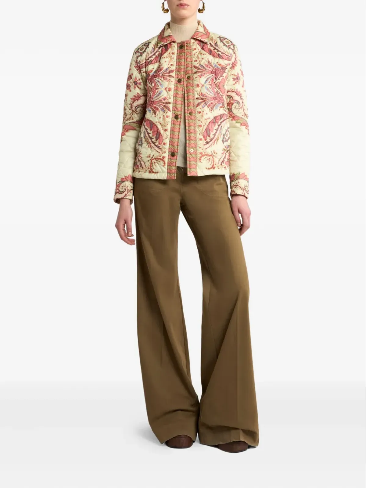 ETRO ペイズリープリント キルティングジャケット - 画像2