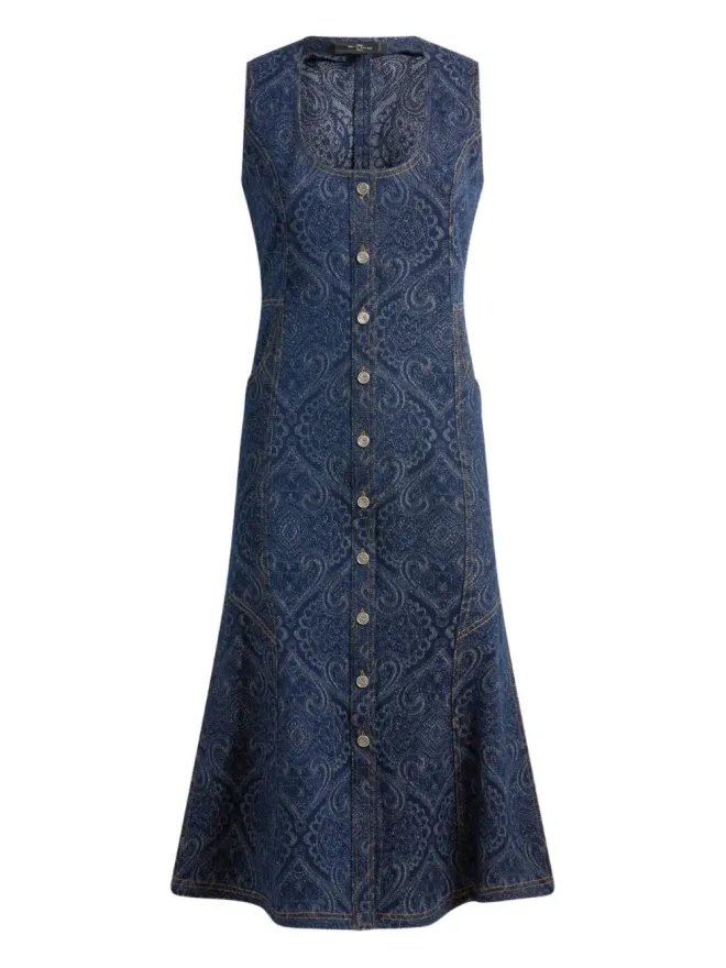 ETRO ETRO ペイズリープリントデニムドレスの商品画像
