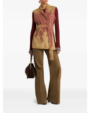 ETRO ペイズリープリント スエード ベスト - サムネイル2