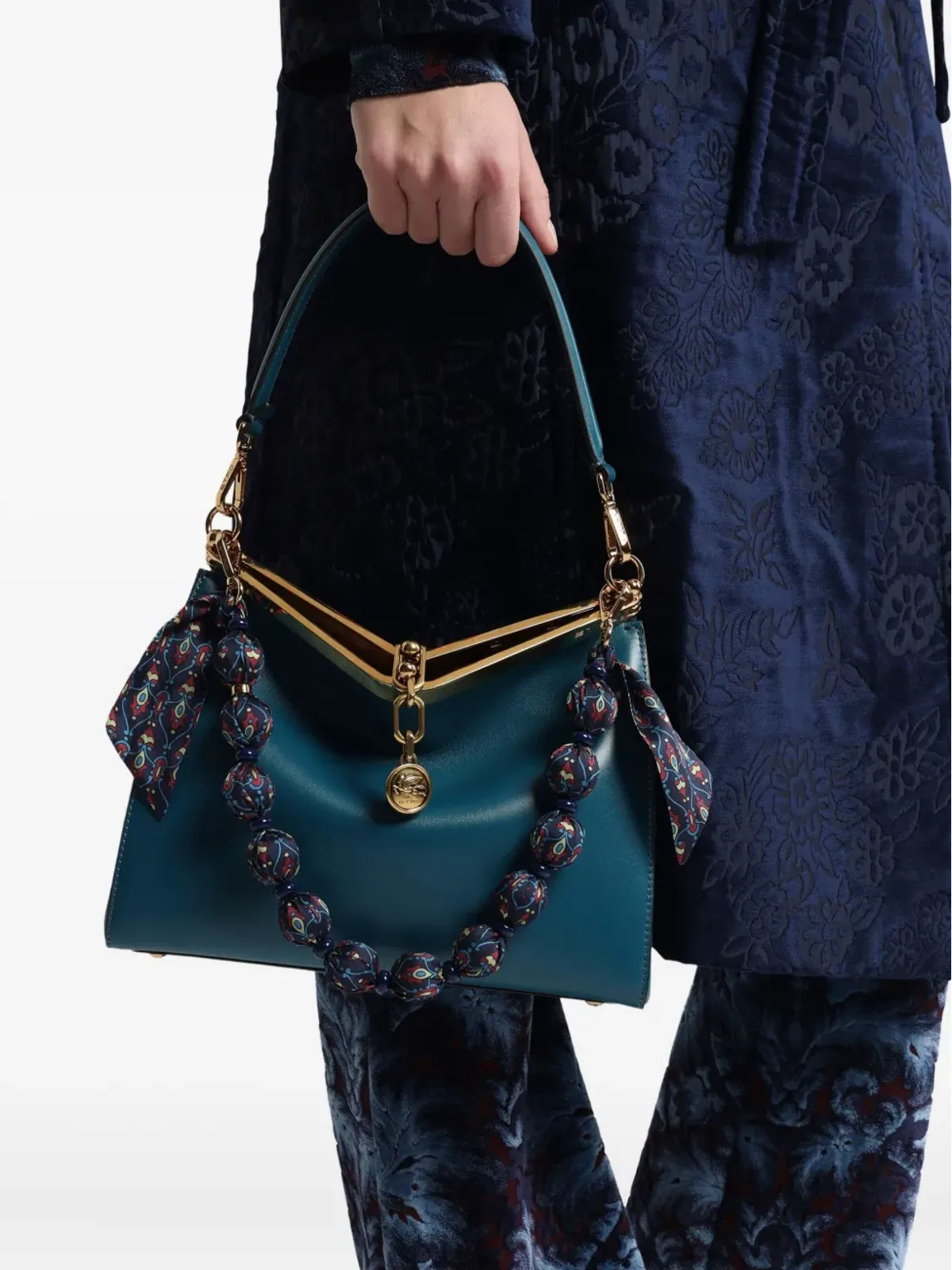 ETRO ペイズリープリント・スフィアバッグ（チェーン付き） - 画像2