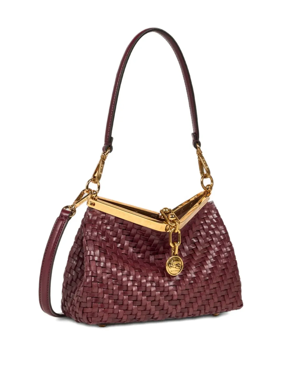 ETRO Vellaレザー トートバッグ - レッド - 画像5