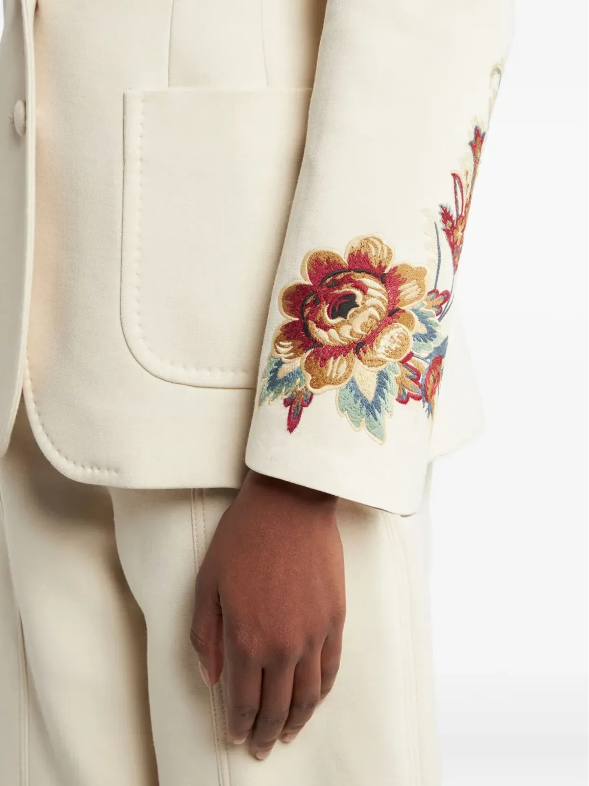 ETRO 花柄刺繍ブレザー - 画像4