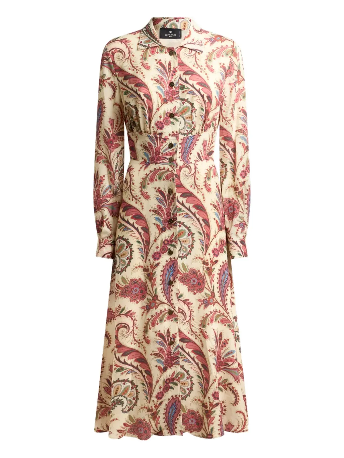 ETRO ペイズリープリント シャツミディドレス - 画像1