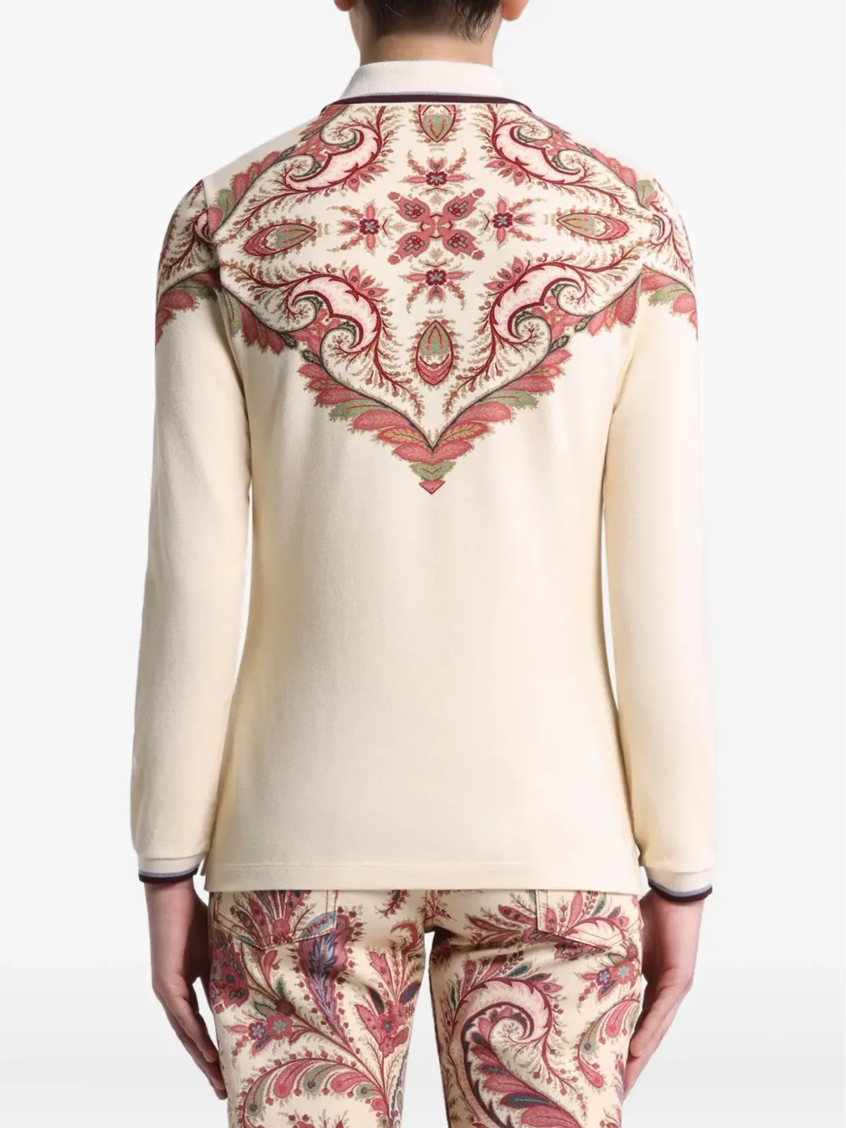 ETRO ペイズリープリント ポロシャツ - 画像3