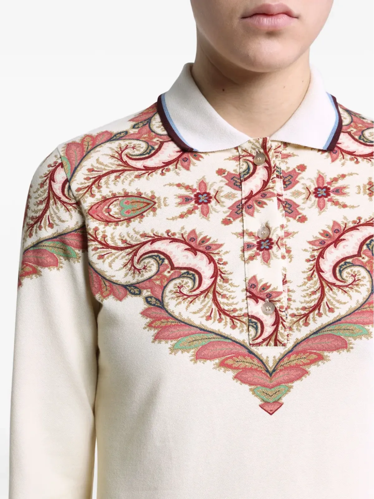 ETRO ペイズリープリント ポロシャツ - 画像4