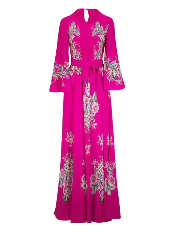 ETRO ETRO プリント ベルテッド マキシドレスの商品画像