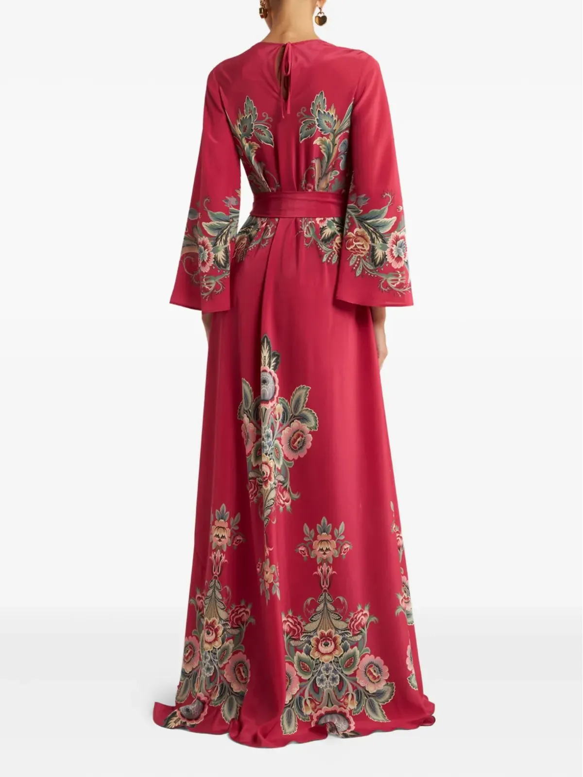 ETRO プリント ベルテッド マキシドレス - 画像3