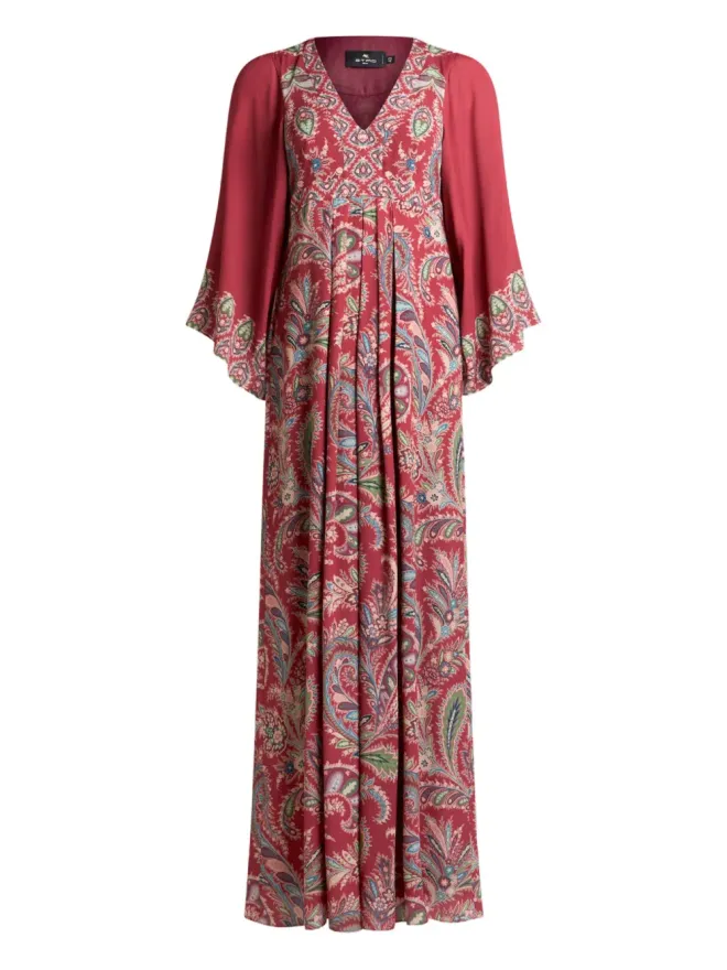 ETRO ETRO ペイズリープリントプリーツドレスの商品画像