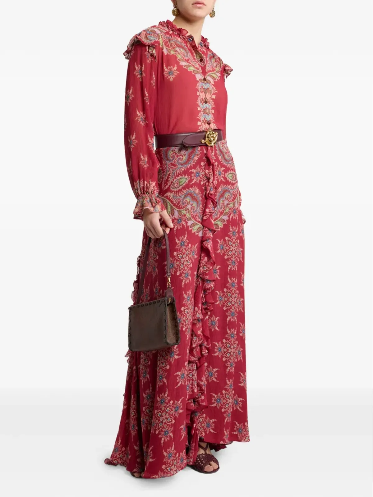ETRO ペイズリープリント ハイライズスカート - 画像2