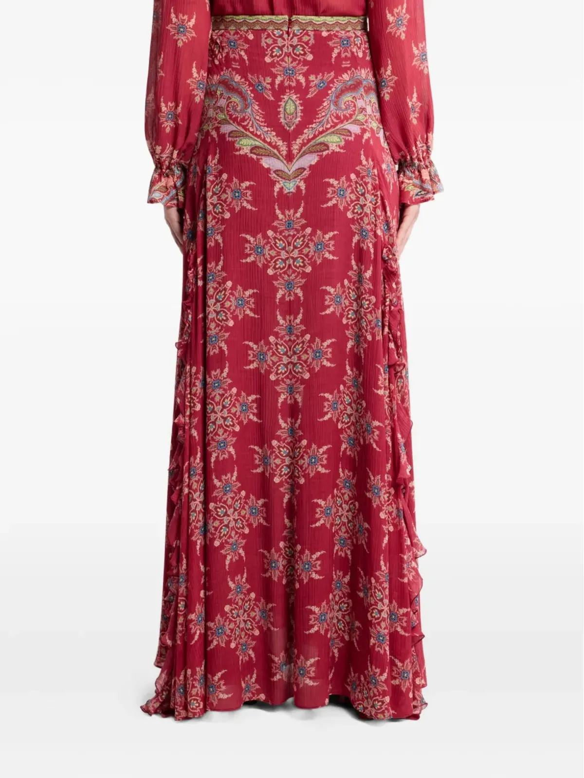 ETRO ペイズリープリント ハイライズスカート - 画像3