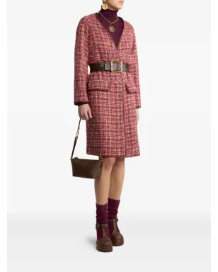 ETRO ツイード シングルブレスト コート - サムネイル2