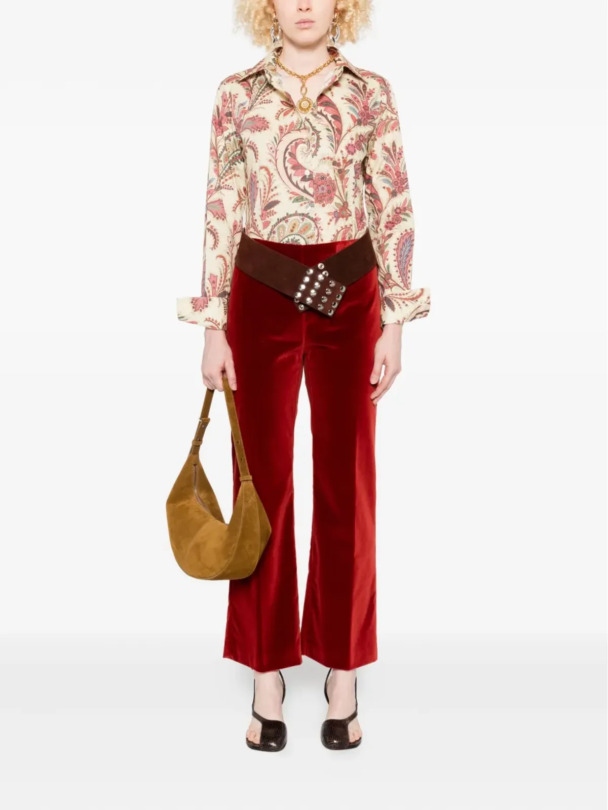 ETRO ペイズリープリント ポプリンシャツ - 画像2