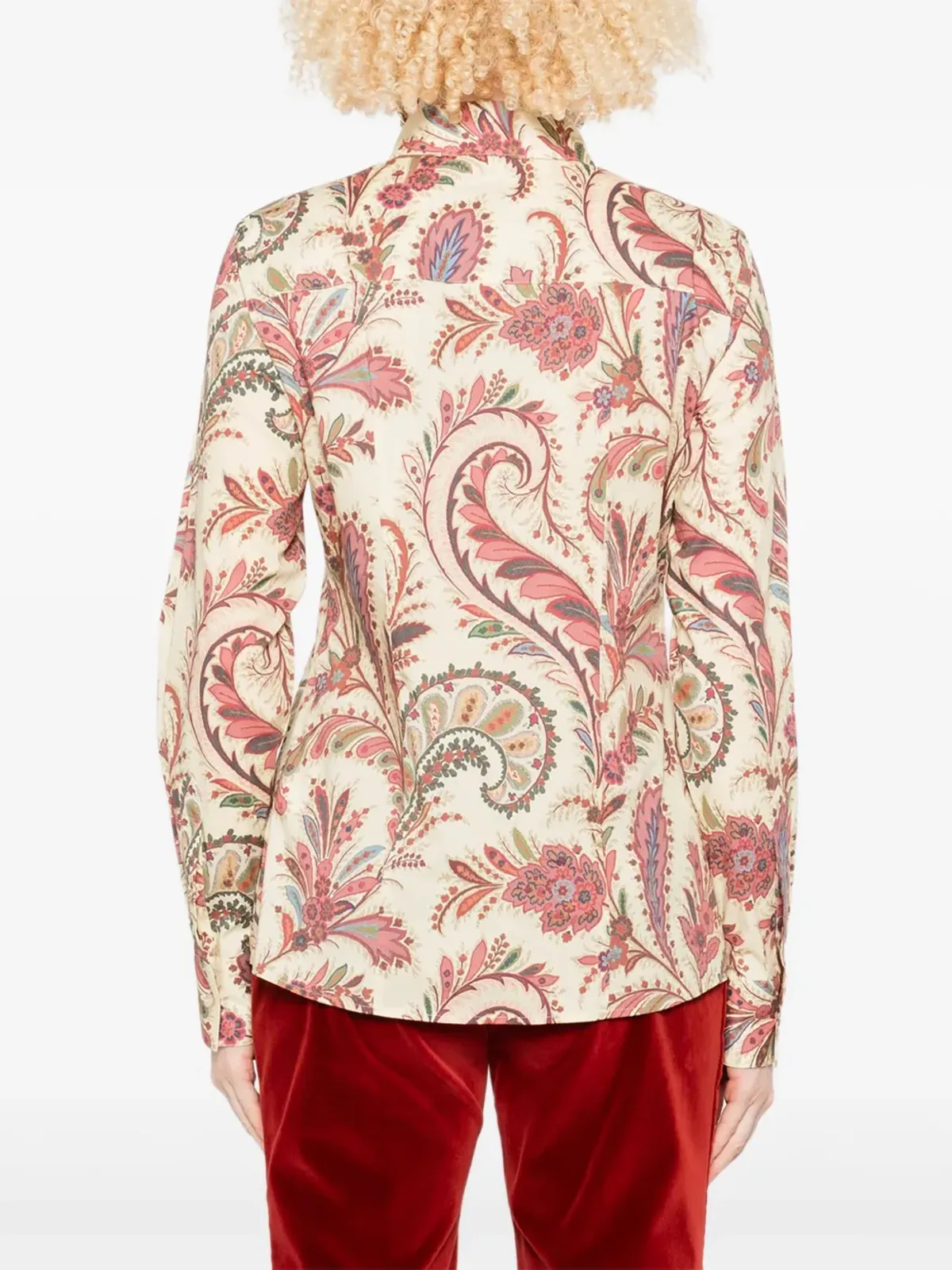 ETRO ペイズリープリント ポプリンシャツ - 画像4