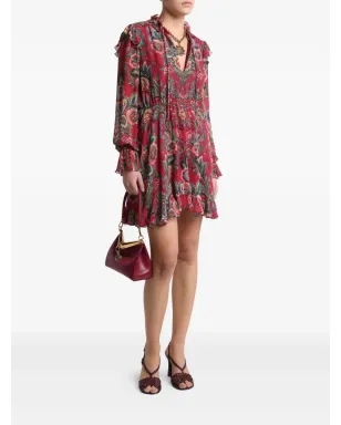 ETRO フリル花柄プリントミニドレス - サムネイル2