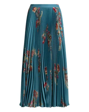 ETRO プリーツ花柄ミディスカート - サムネイル1