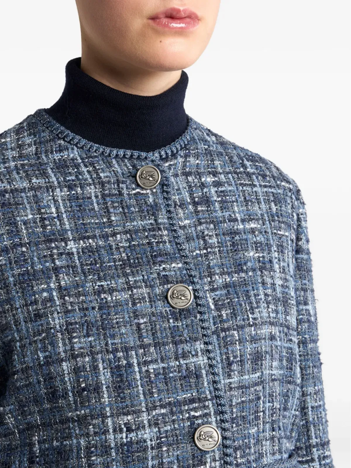 ETRO ロゴボタンジャケット - 画像4
