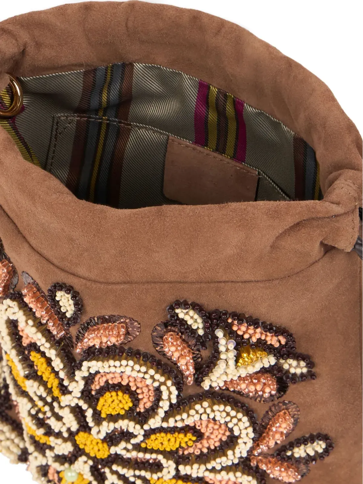ETRO ビーズ刺繍バケットバッグ - ブラウン - 画像4