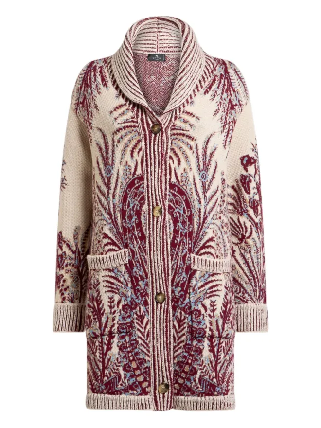ETRO ETRO 花柄ジャカード ボタン留めコートの商品画像