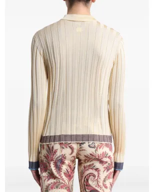 ETRO リブ編みポロシャツ - サムネイル3