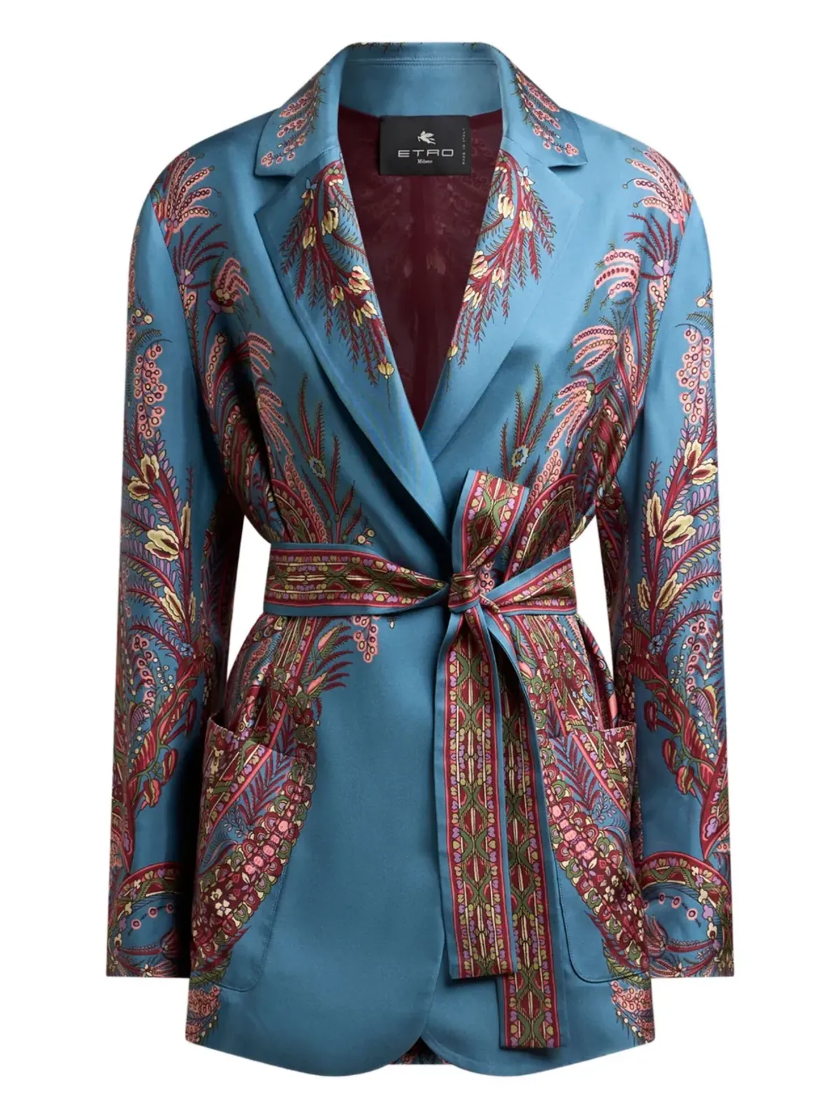ETRO ペイズリー柄シルクジャケット - 画像1