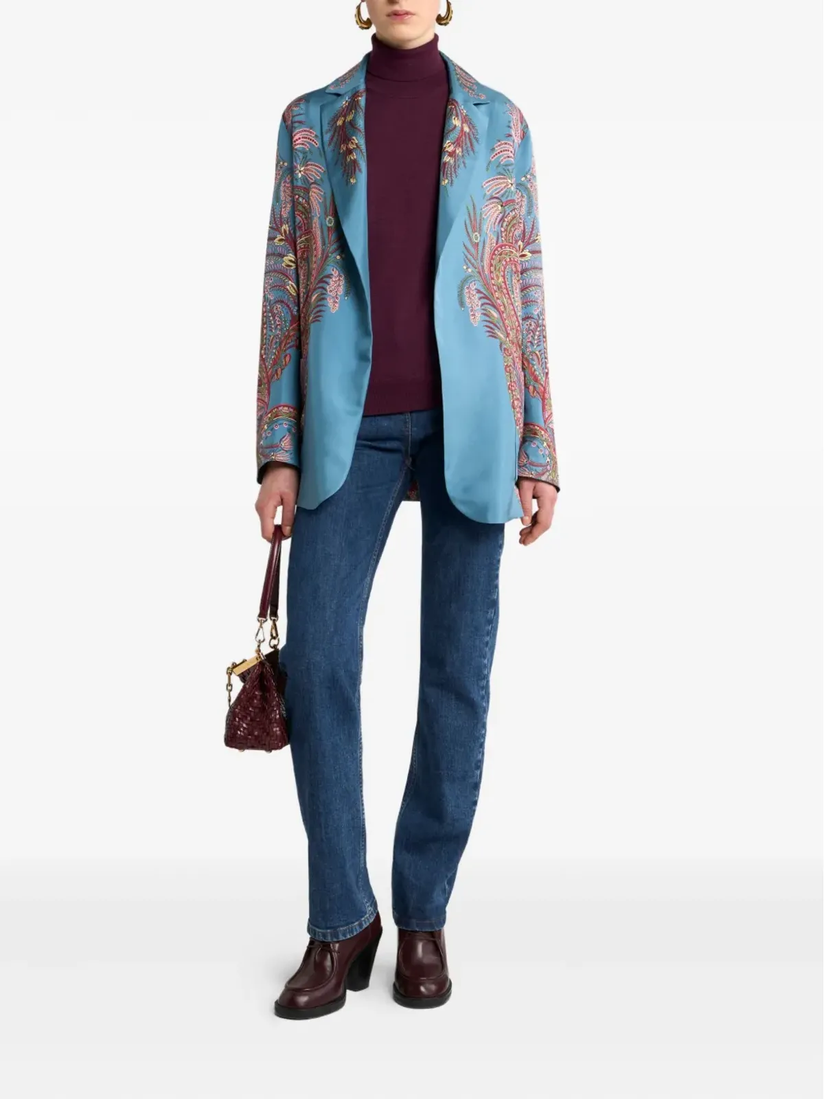 ETRO ペイズリー柄シルクジャケット - 画像2