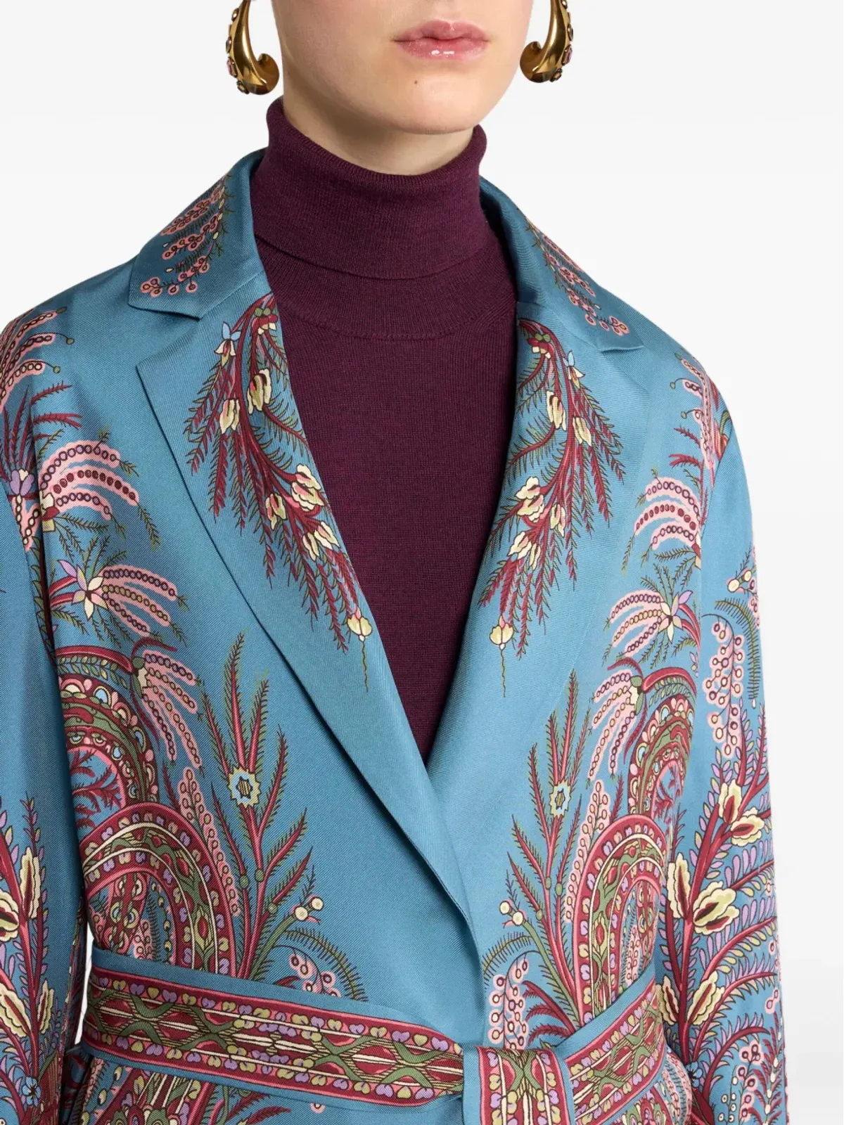 ETRO ペイズリー柄シルクジャケット - 画像4