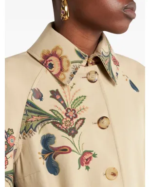 ETRO 花柄プリントのケープ - サムネイル4