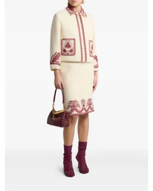 ETRO ブークレ ペンシルスカート - サムネイル2