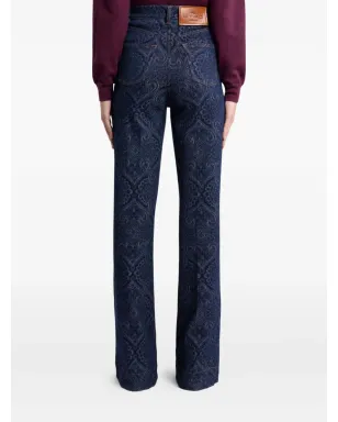 ETRO ペイズリージャカードジーンズ - サムネイル4