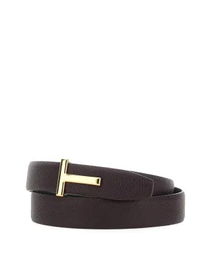 TOM FORD グレインドレザー T-バックル ベルト - サムネイル3