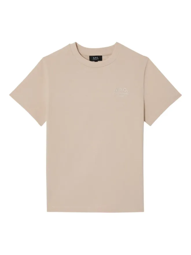 A.P.C. A.P.C. ロゴ刺繍Tシャツ（ベージュ）の商品画像