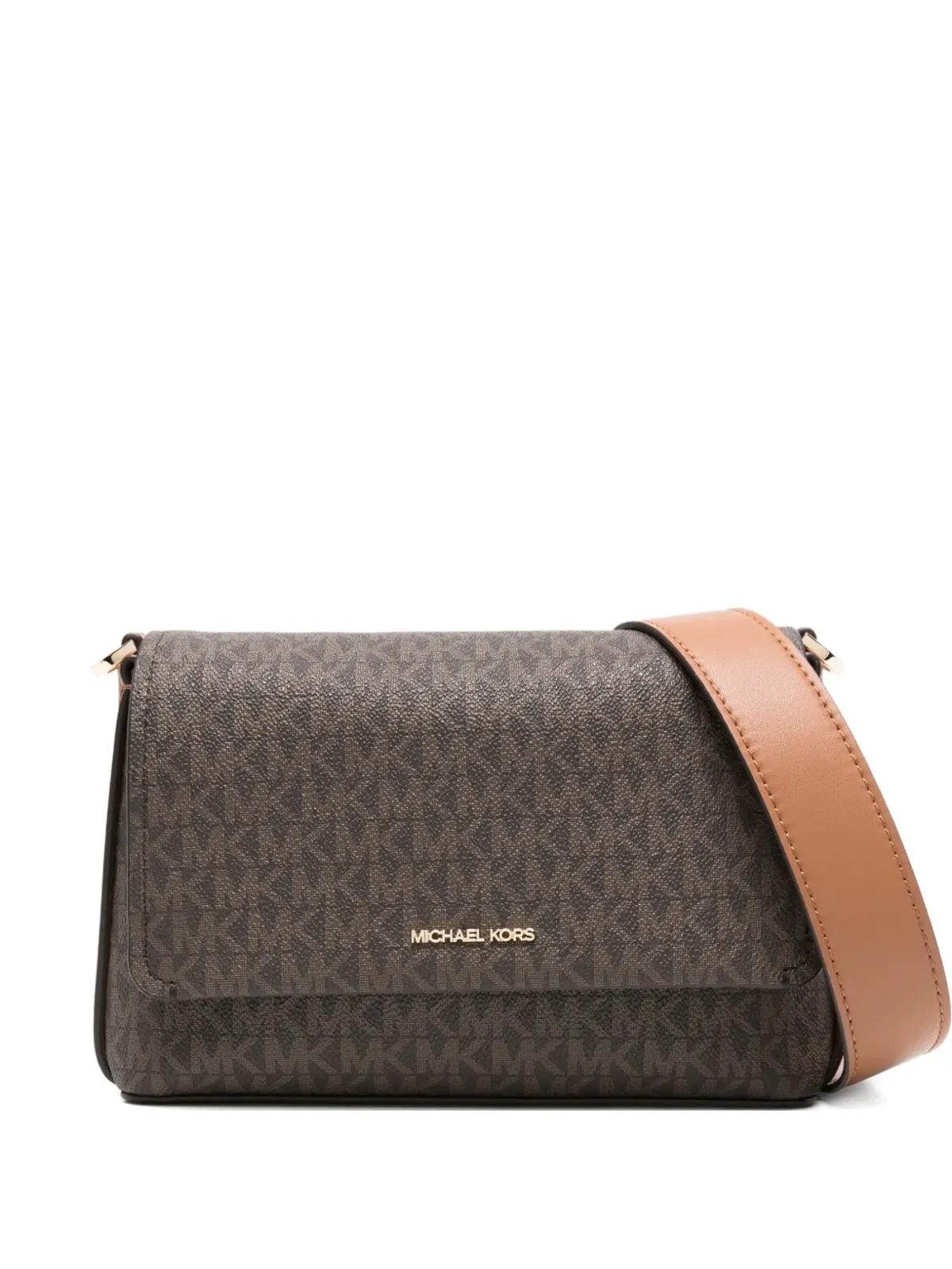 Michael Kors 小型 Nessa モノグラム フラップ クロスボディバッグ - 画像1