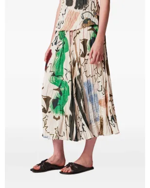 Paul Smith プリーツプリントスカート - サムネイル3