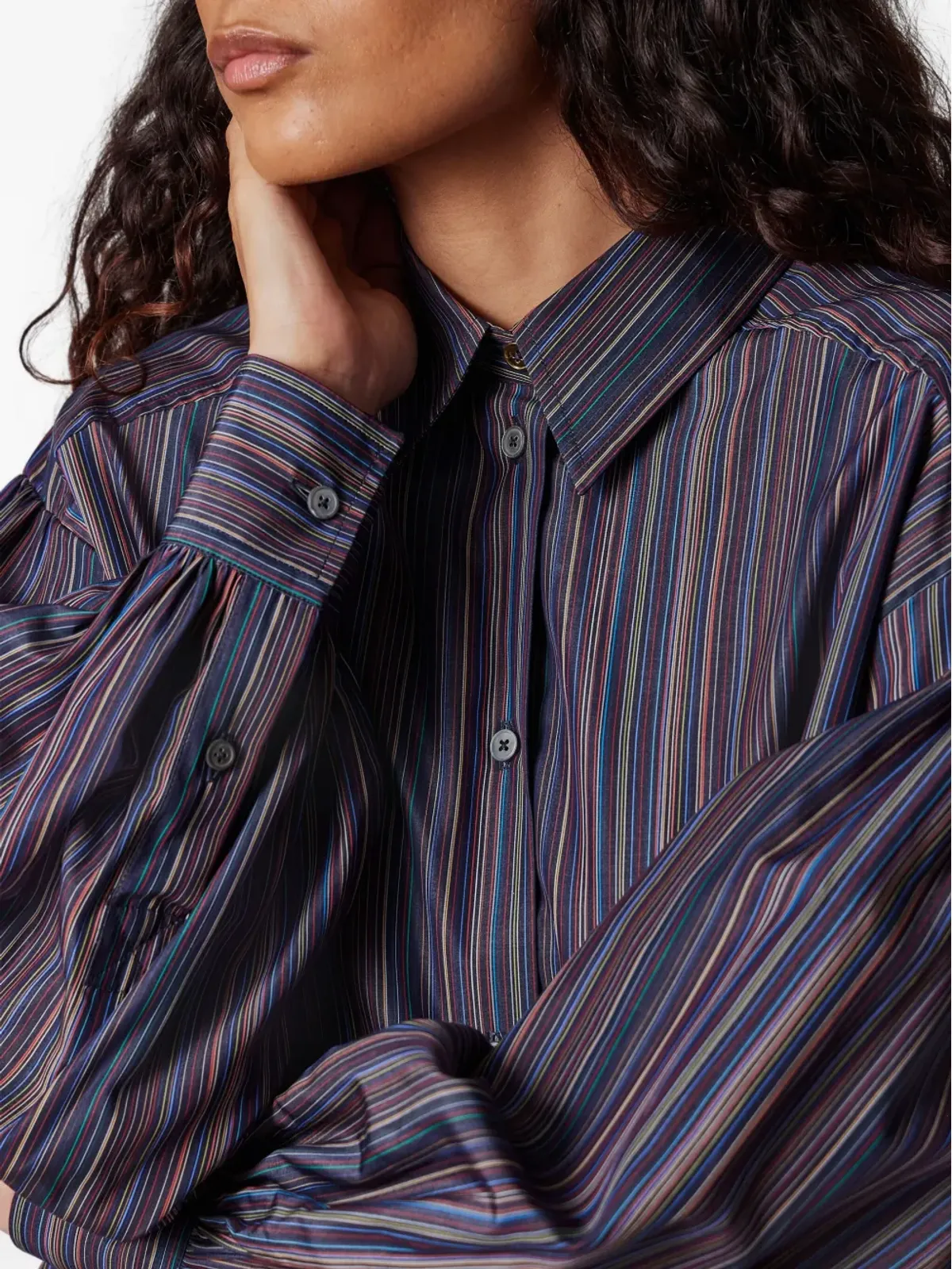 Paul Smith ストライプ柄ボタン留めシャツ - 画像5