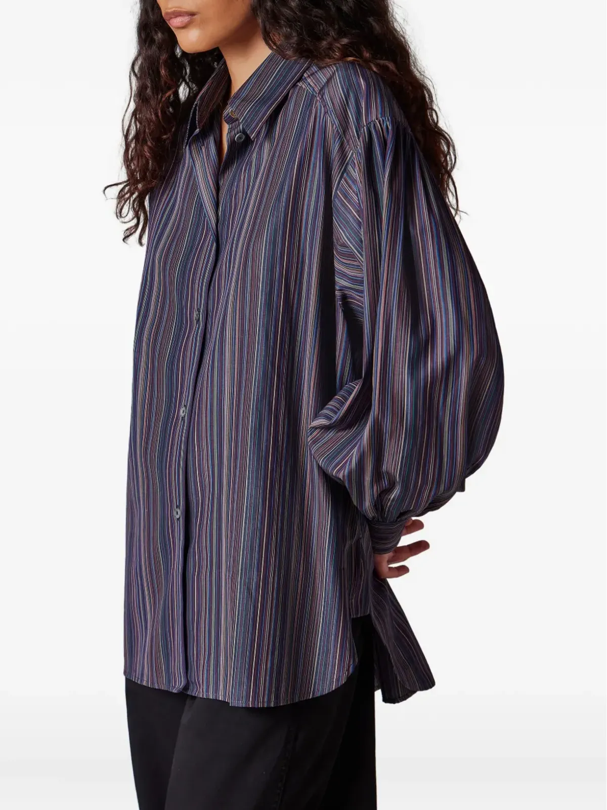 Paul Smith ストライプ柄ボタン留めシャツ - 画像3