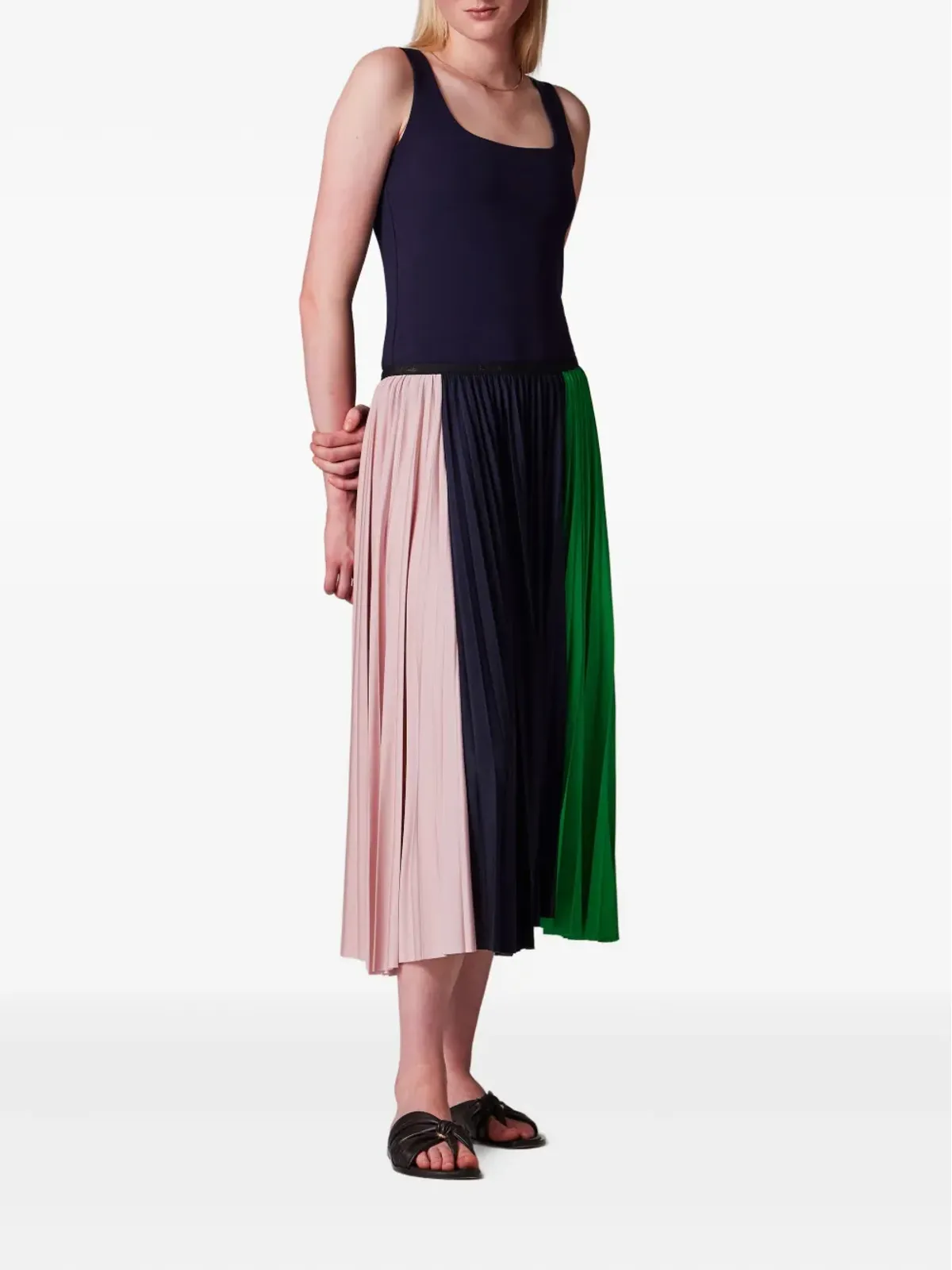 Paul Smith プリーツパネルミディスカート - 画像2