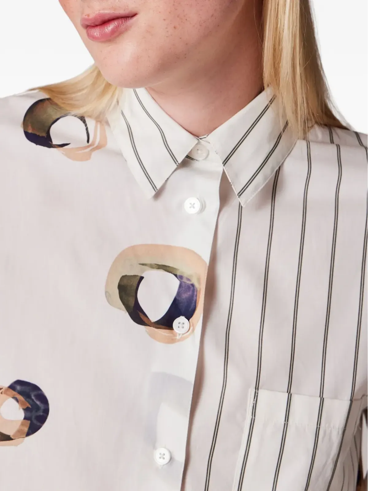 PS Paul Smith ストライプ柄プリントシャツ - 画像5