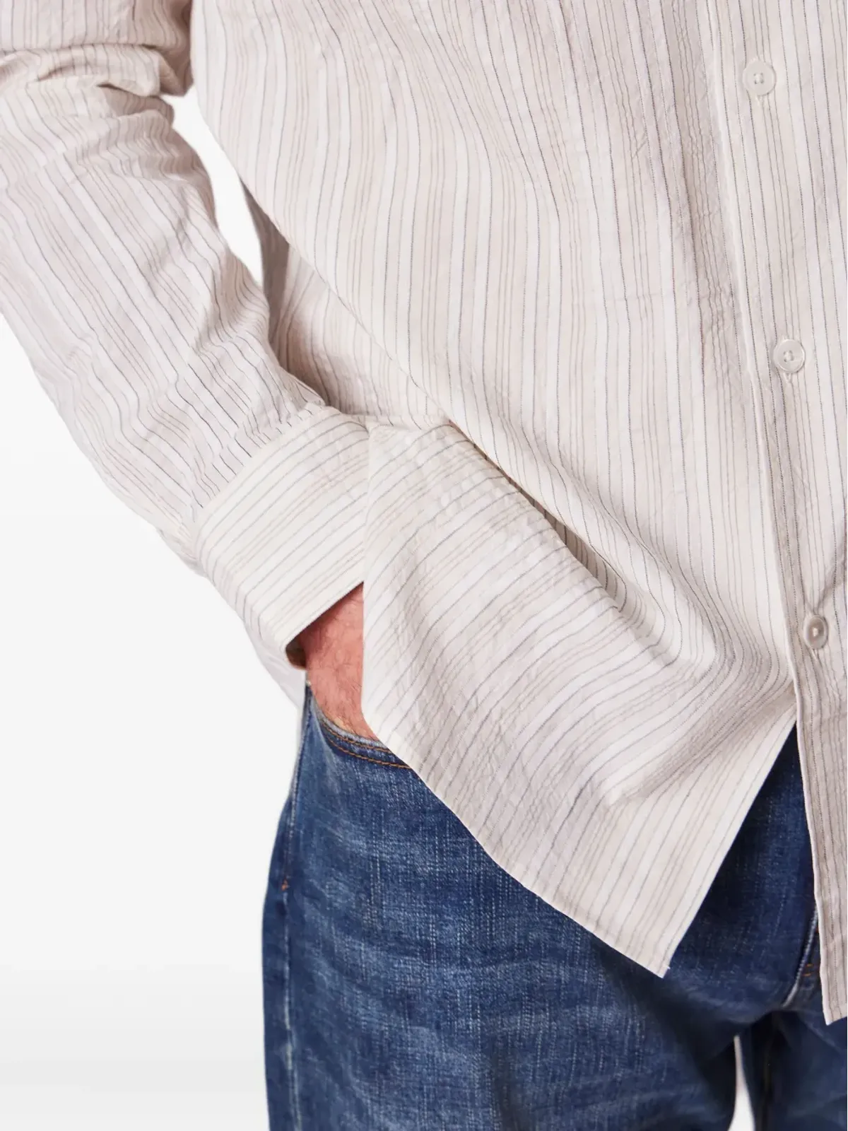 Paul Smith ストライプ キャンプカラーシャツ - 画像4