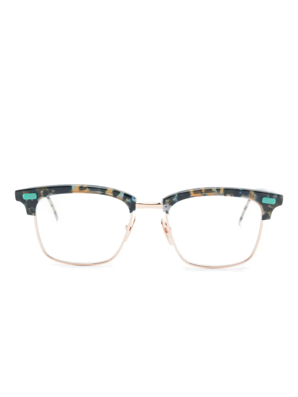 Thom Browne Eyewear べっ甲フレームの眼鏡 - ブルー - 画像1