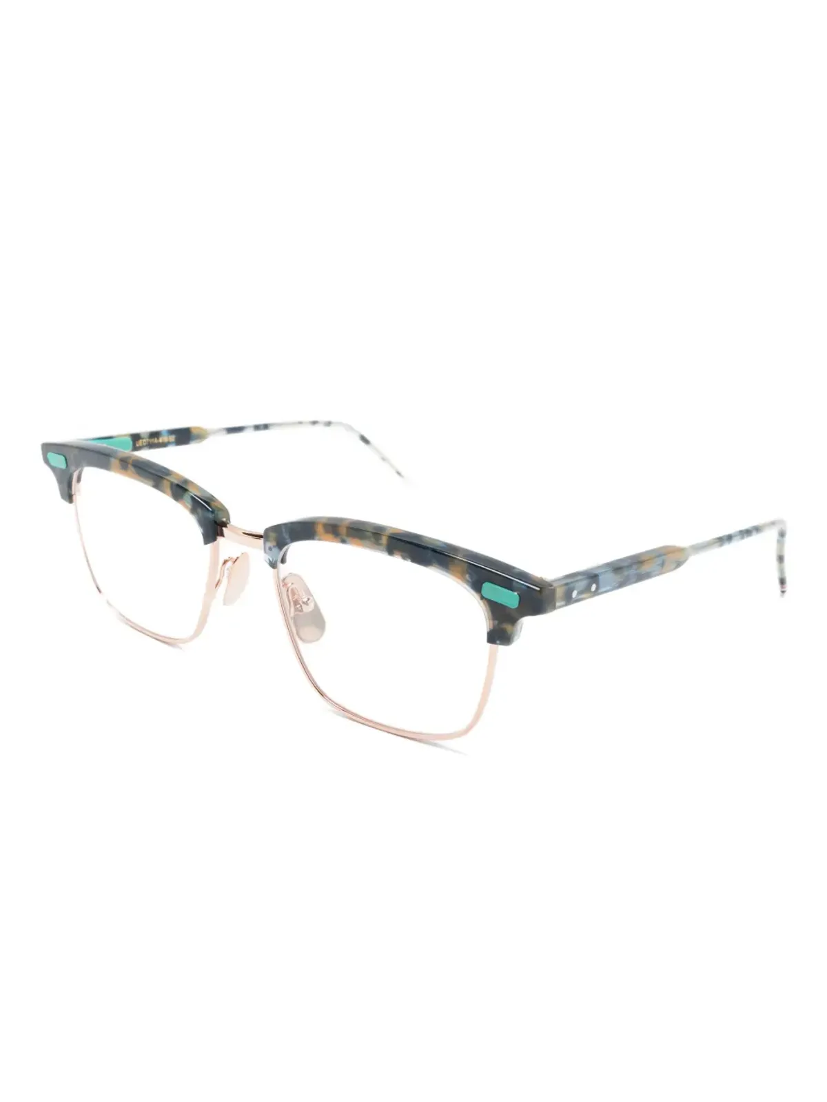 Thom Browne Eyewear べっ甲フレームの眼鏡 - ブルー - 画像2
