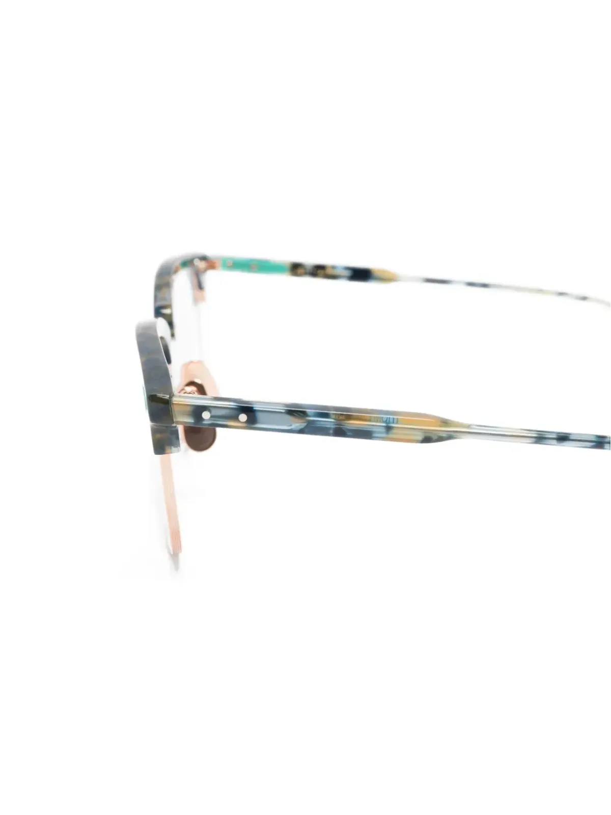Thom Browne Eyewear べっ甲フレームの眼鏡 - ブルー - 画像3