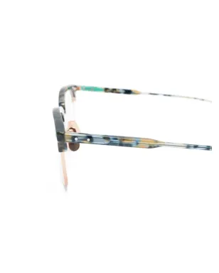 Thom Browne Eyewear べっ甲フレームの眼鏡 - ブルー - サムネイル3