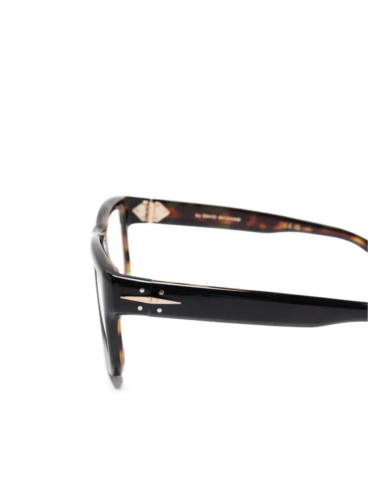 Eyewear by David Beckham 矩形フレーム眼鏡 - ブラウン - 画像3