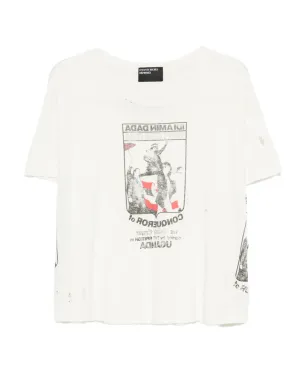 Enfants Riches Déprimés My Role in the War cotton T-shirt - Neutrals - サムネイル1