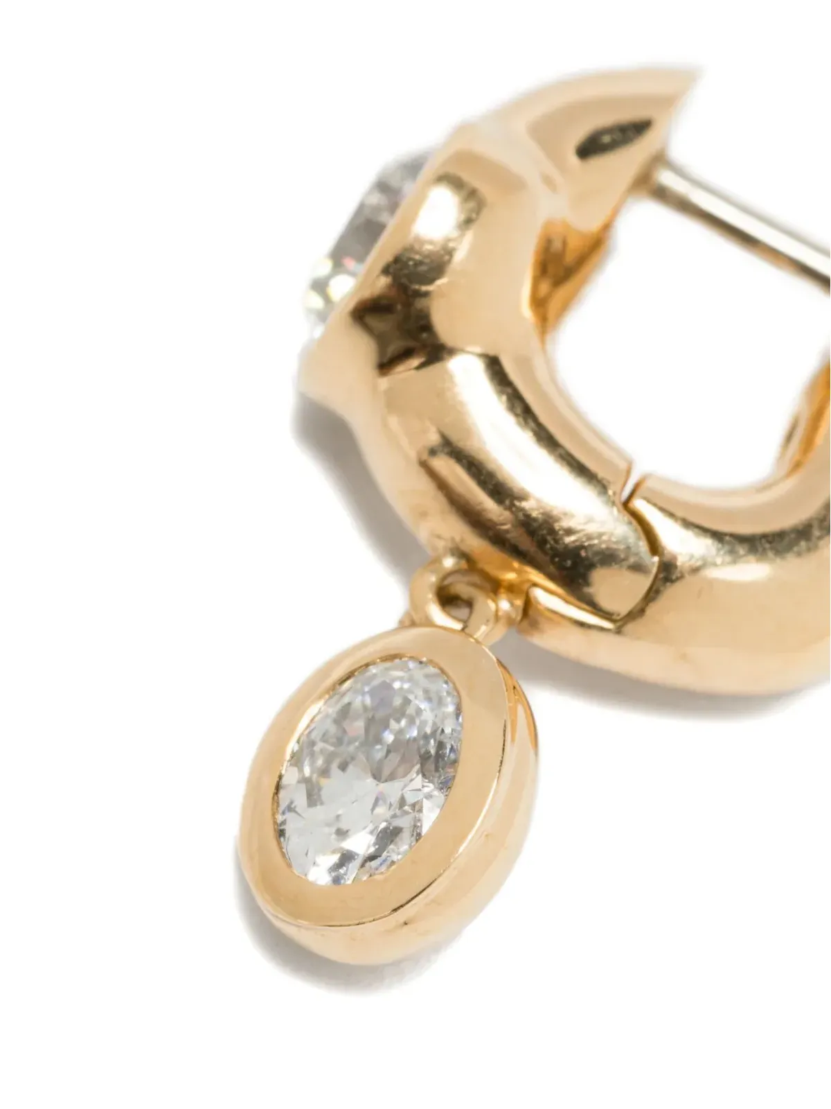 Uniform Object 18K イエローゴールド タスクフープピアス - 画像2